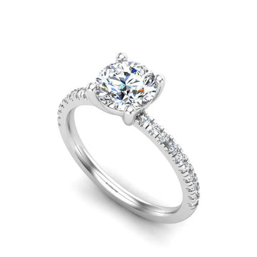 Pure 925 Silver Bright Stone Ring