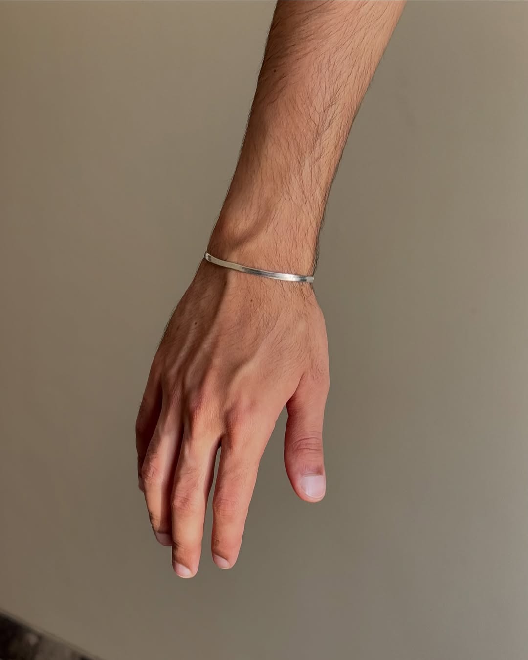 925 Silver Flat Snake Chain Bracelet