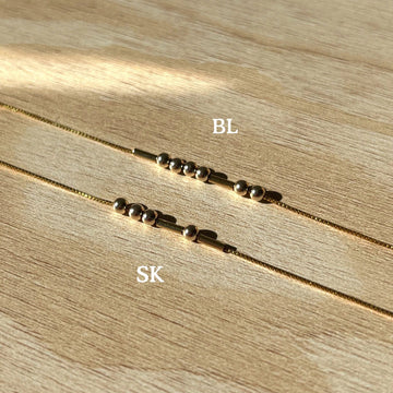 Customised Morse Code Bracelet