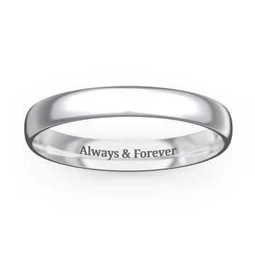 925 Silver Customised Half Down Ring