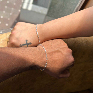 925 Silver Interlinked Chain Bracelet