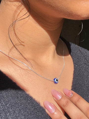 Pure 925 Silver Evil Eye Necklace