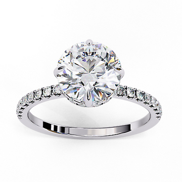 Pure 925 Silver Celeste Solitaire Ring
