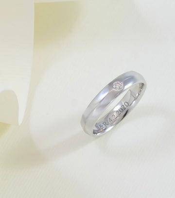 Pure 925 Silver Solitaire Stone Half Down Ring