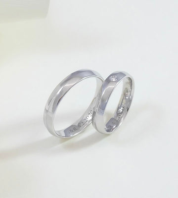 Ture Love Solitaire Couple Ring