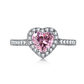 925 Silver Pink Promise Ring