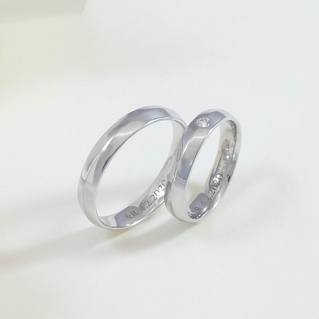 925 silver couple ring 