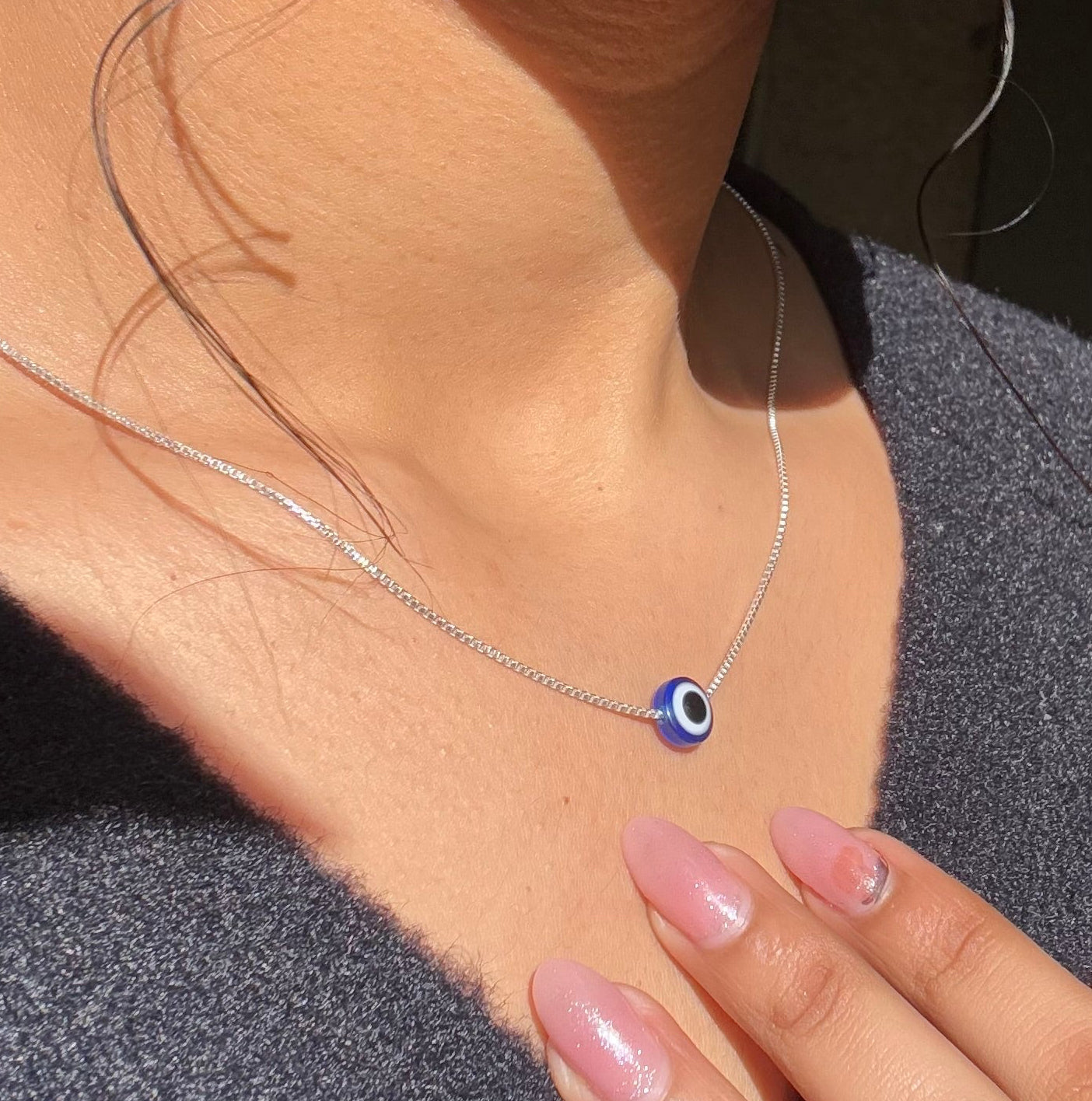925 silver evil eye necklace 