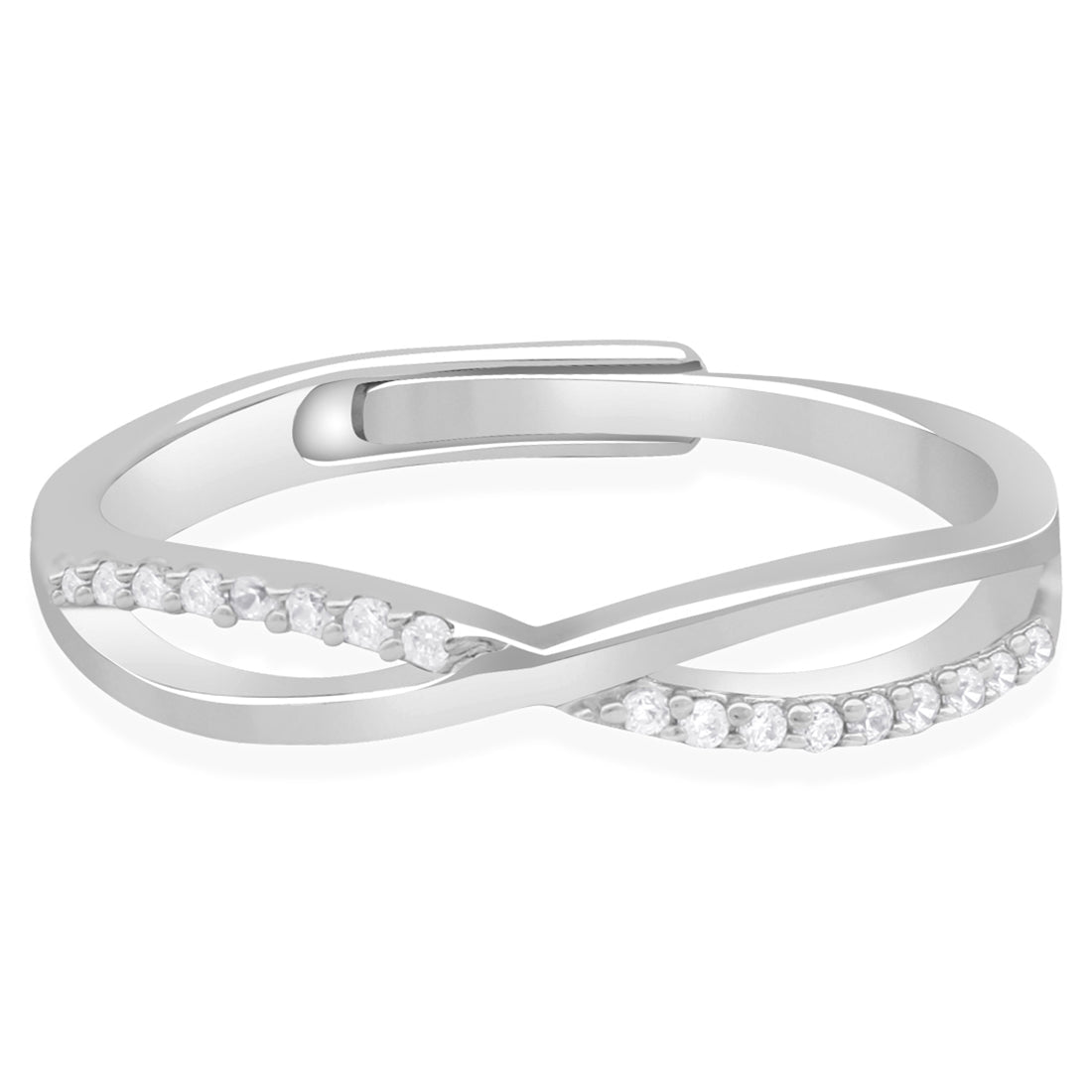 925 silver female infinity ring 