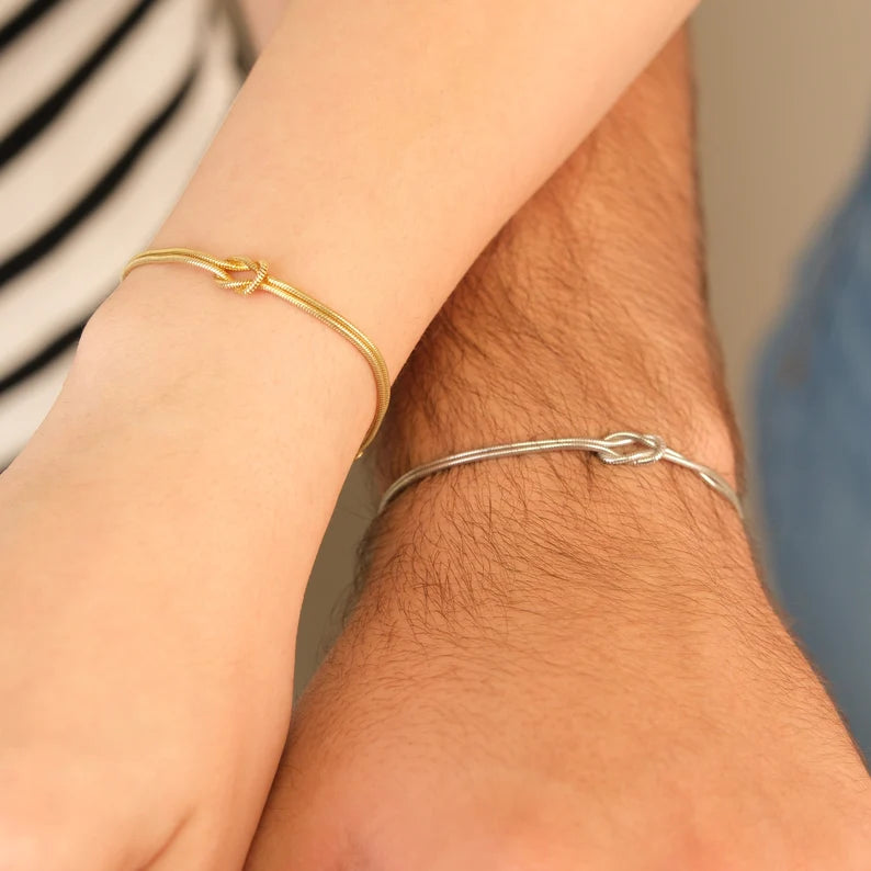 925 silver sterling couple bracelet , couple gifts 
