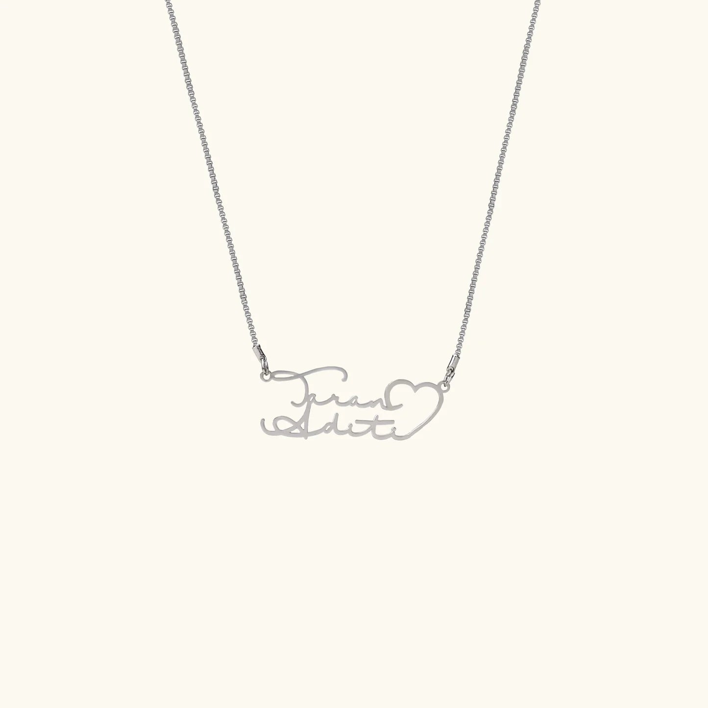 925 silver sterling couple name necklace, my name necklace 