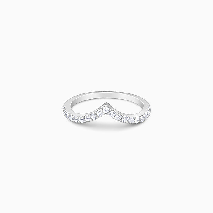     925 sterling silver V ring