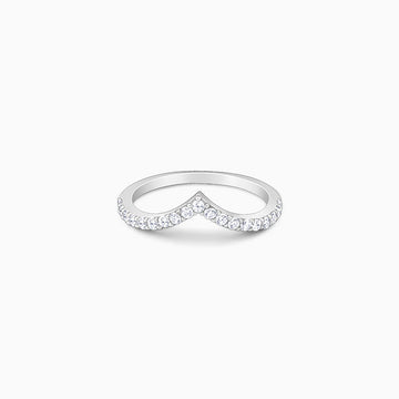     925 sterling silver V ring