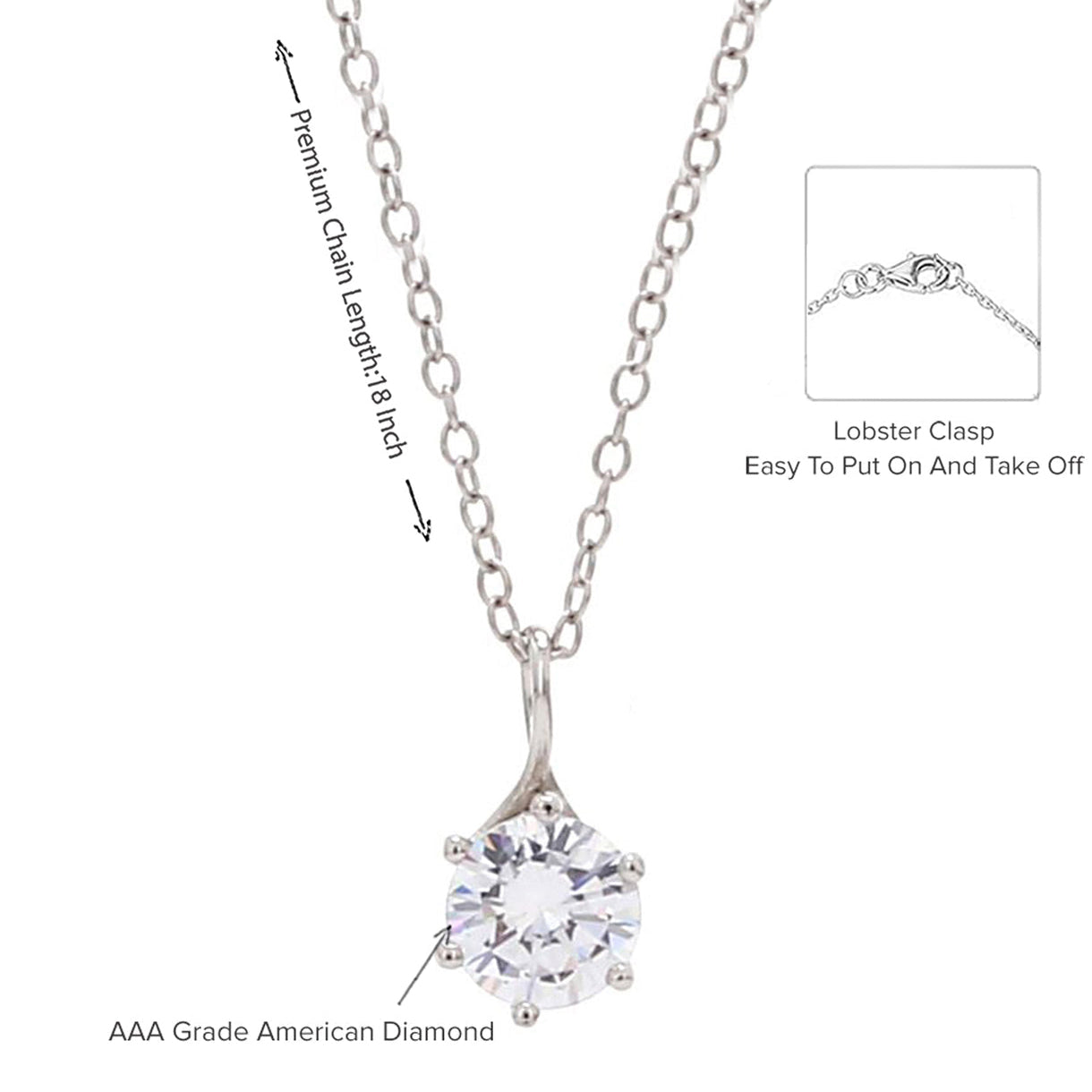 Best quality silver stone pendant 