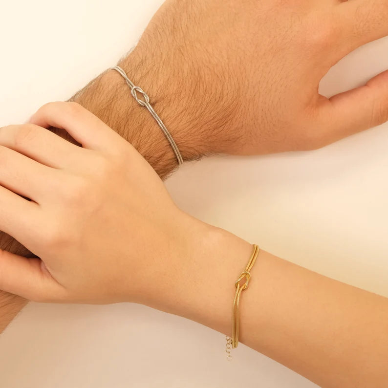 Bracelet for couples , palmonas couple bracelet 