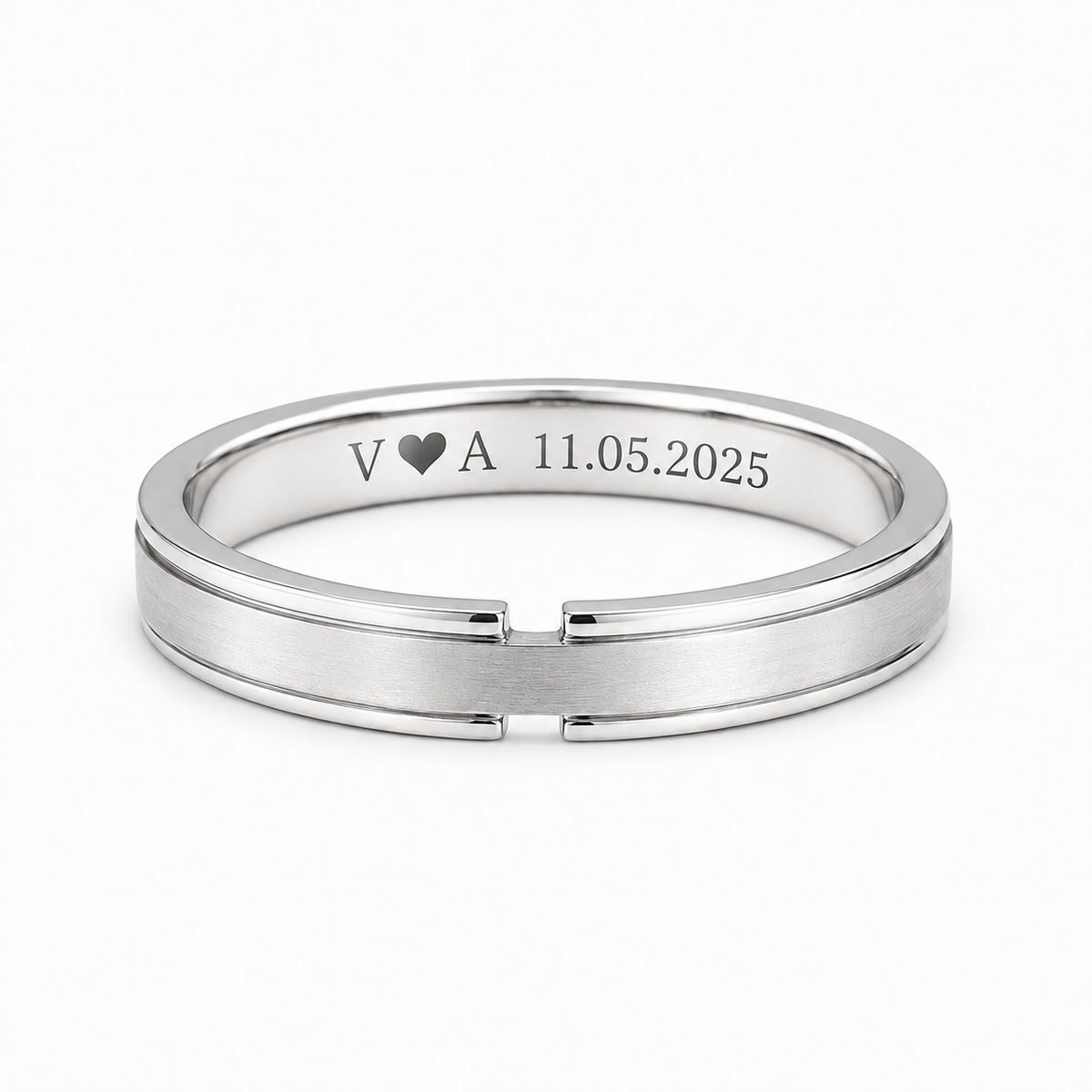 Classic mens 925 silver ring 