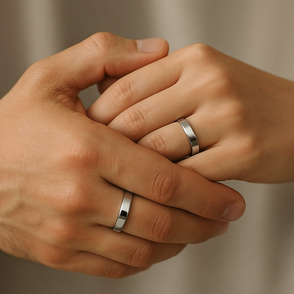 Couple ring in 925 silver 