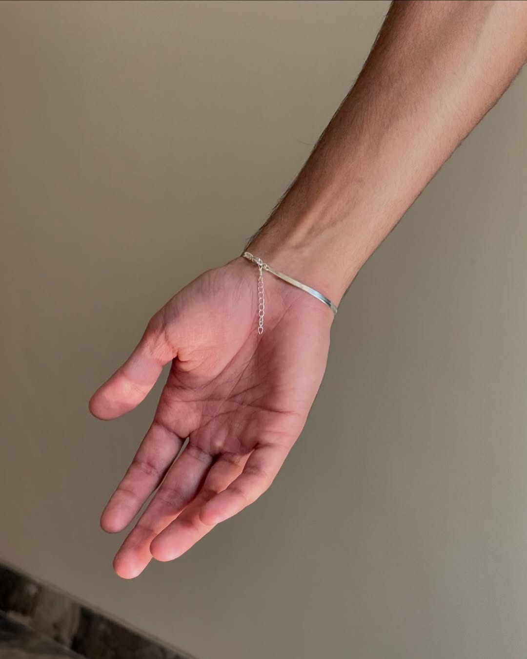 925 Silver Flat Snake Chain Bracelet