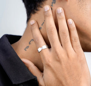 Gaios Silver Stone Ring