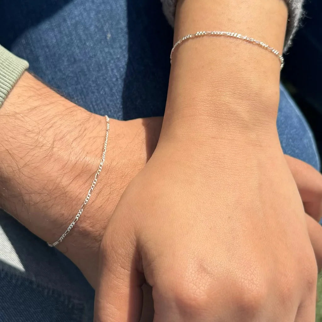 Matching Couple Bracelet in 925 Silver