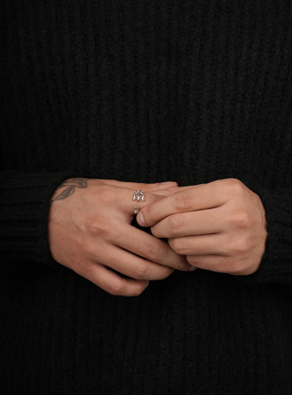 Silver Mahadev ring for mens 