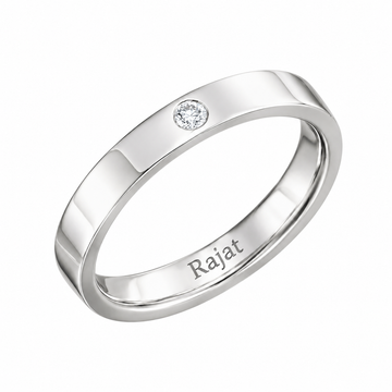 Mens silver solitaire ring , ring for boyfriend , mens ring 