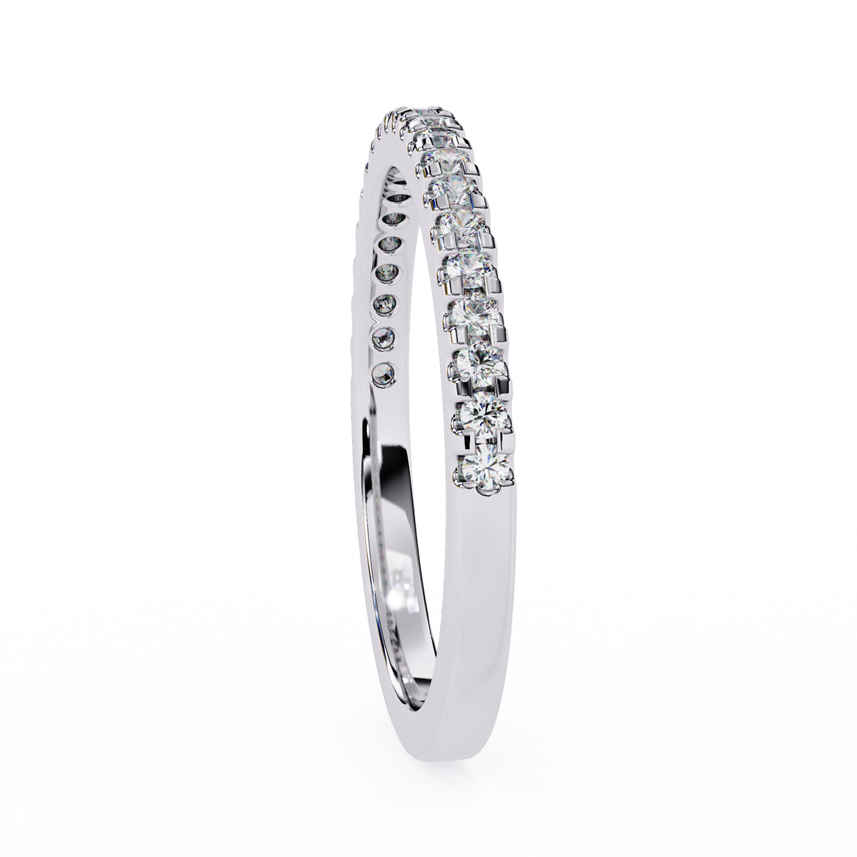 Moissanite stone eternity ring 