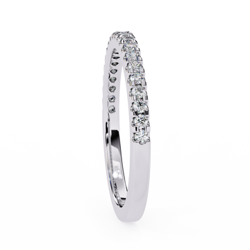 Moissanite stone eternity ring 