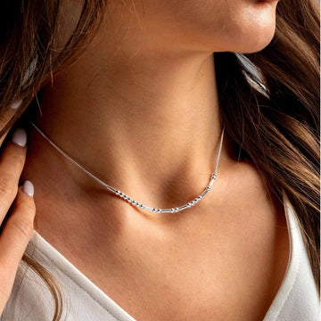 Morse code chain necklace 