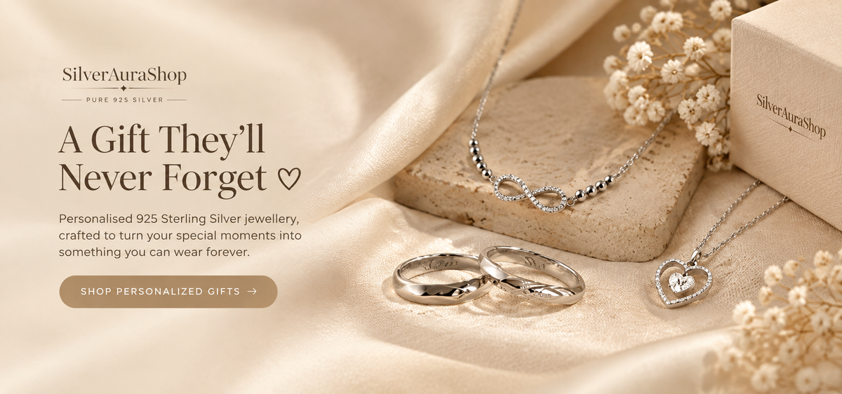 Personalised 925 sterling silver jewellery gifts for couples and special occasions