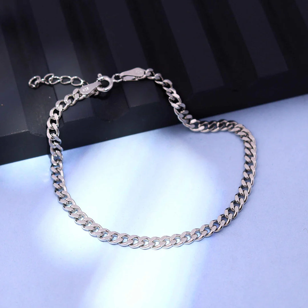     Premium 925 silver chain bracelet for men