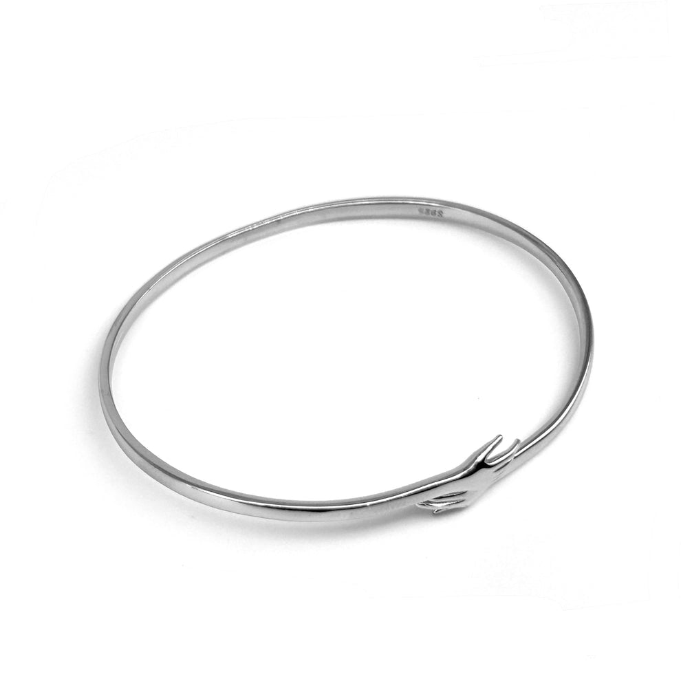 Pure 925 Silver Customised Hug Bracelet