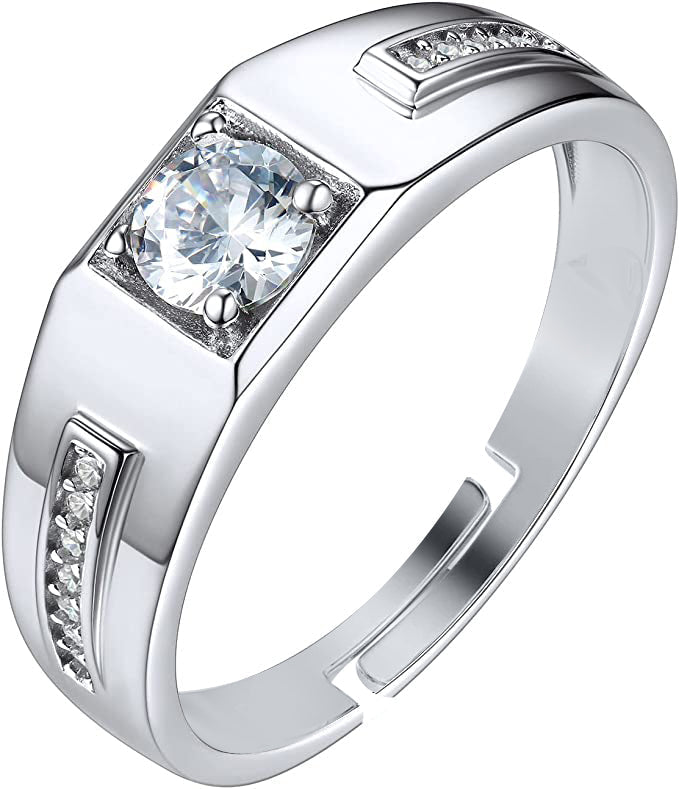 Silver Ring for boyfriend , silver mens ring 