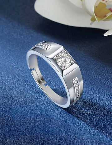 Silver mens ring , palmonas 