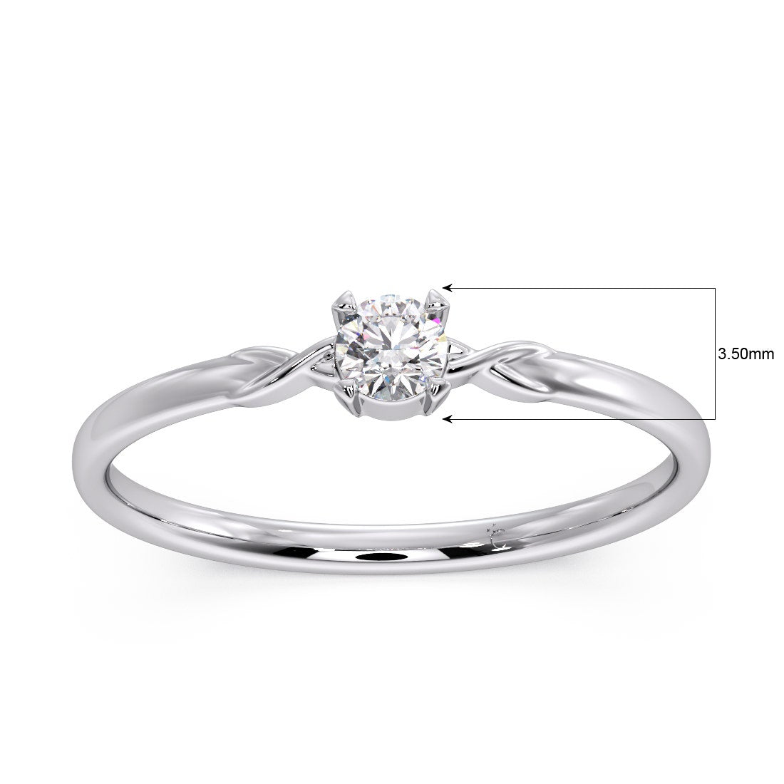 Silver proposal ring for her 