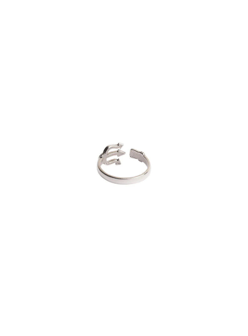 Silver trishul ring , mahadev bhahk ring 