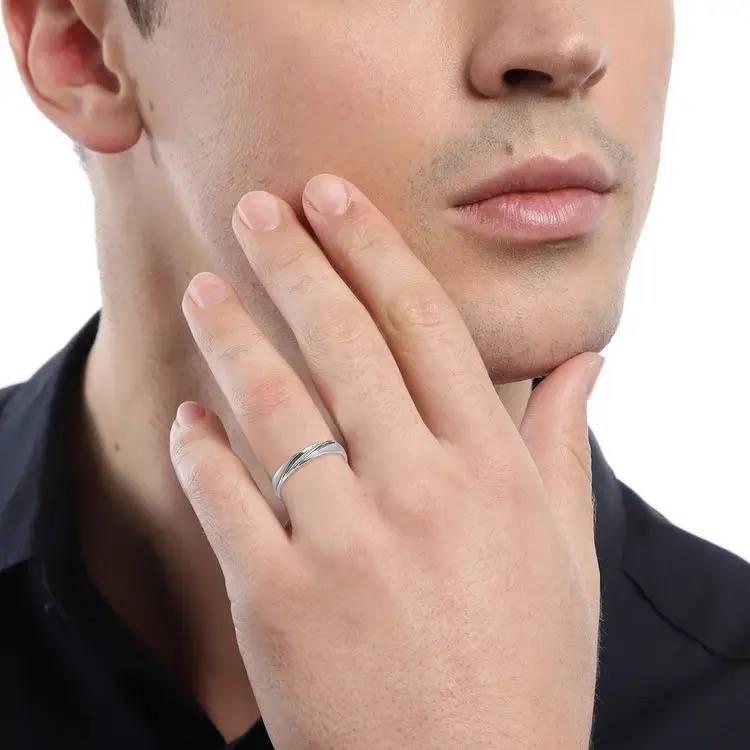 Zavya silver ring for mens 