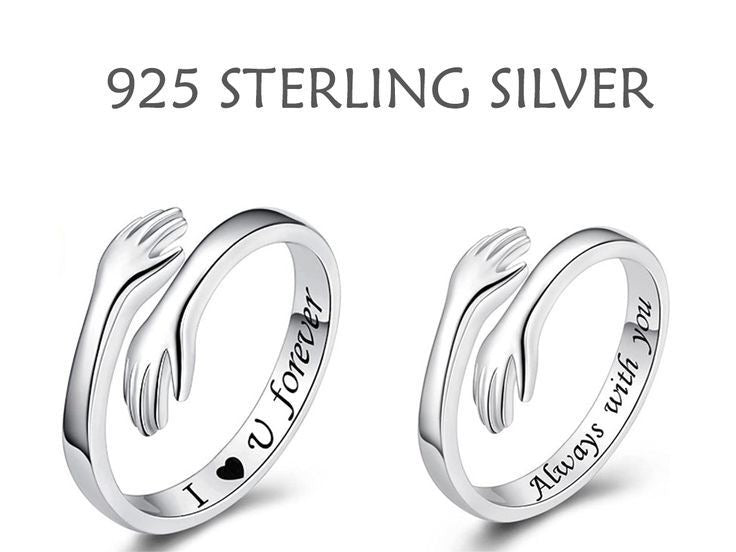Giva ring , palmonas hug ring , couple hug ring 