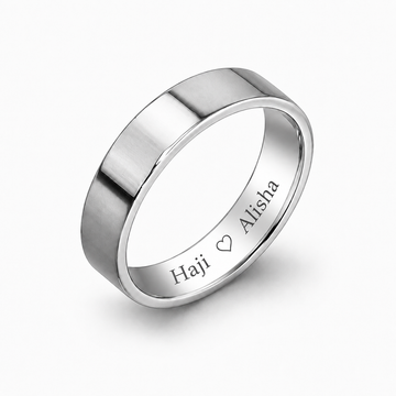 Silver band , customise silver ring 