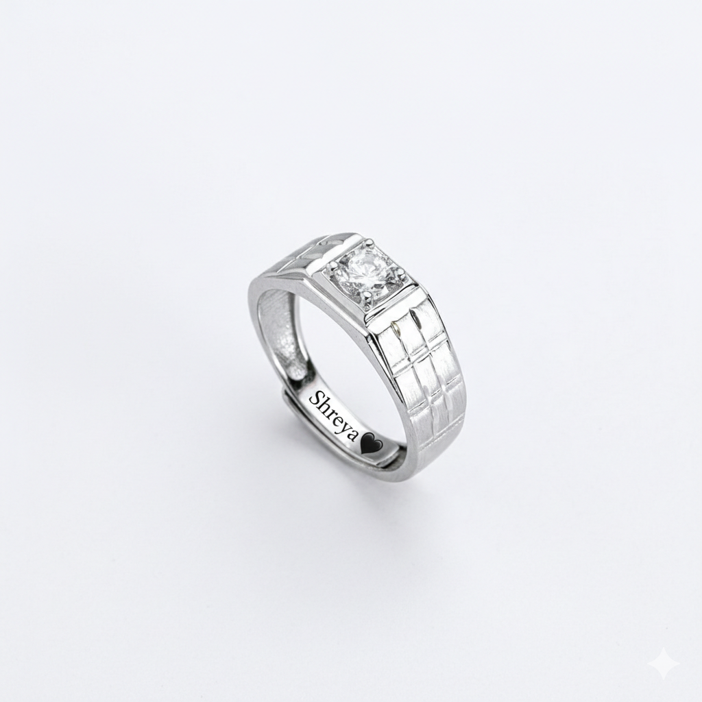 palmonas mens silver ring 