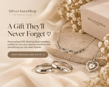 Personalised 925 sterling silver jewellery gifts for couples - SilverAuraShop