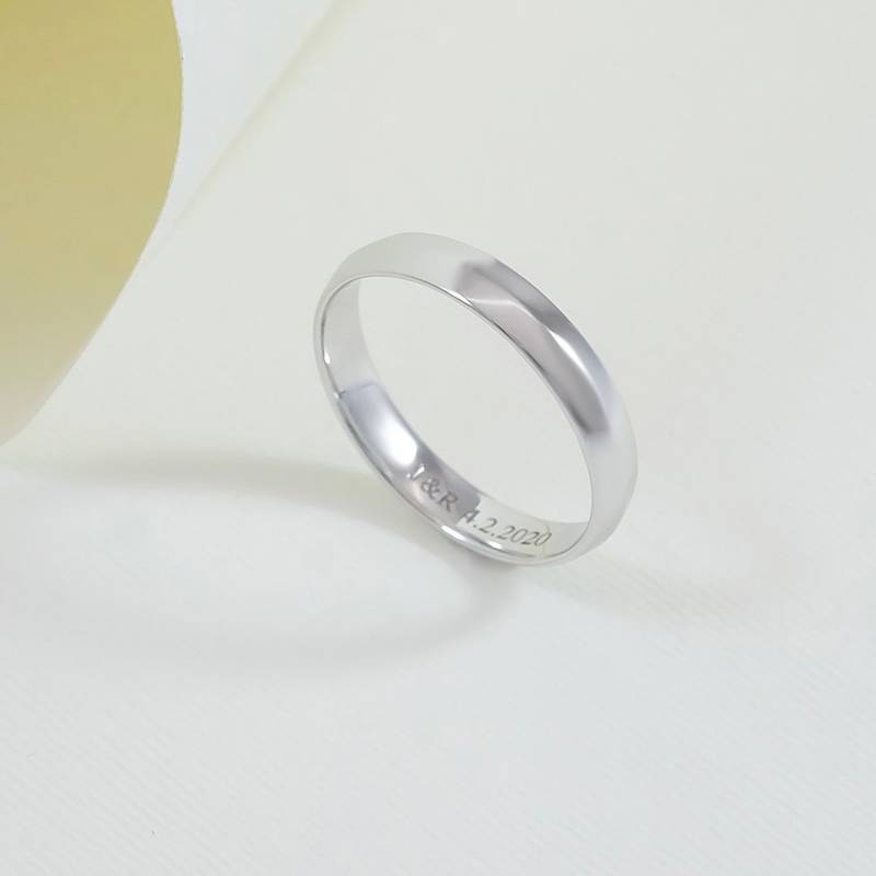 silver band ring 
