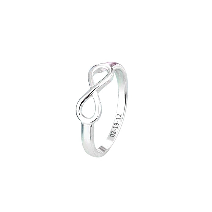     sterling silver infinity promise ring