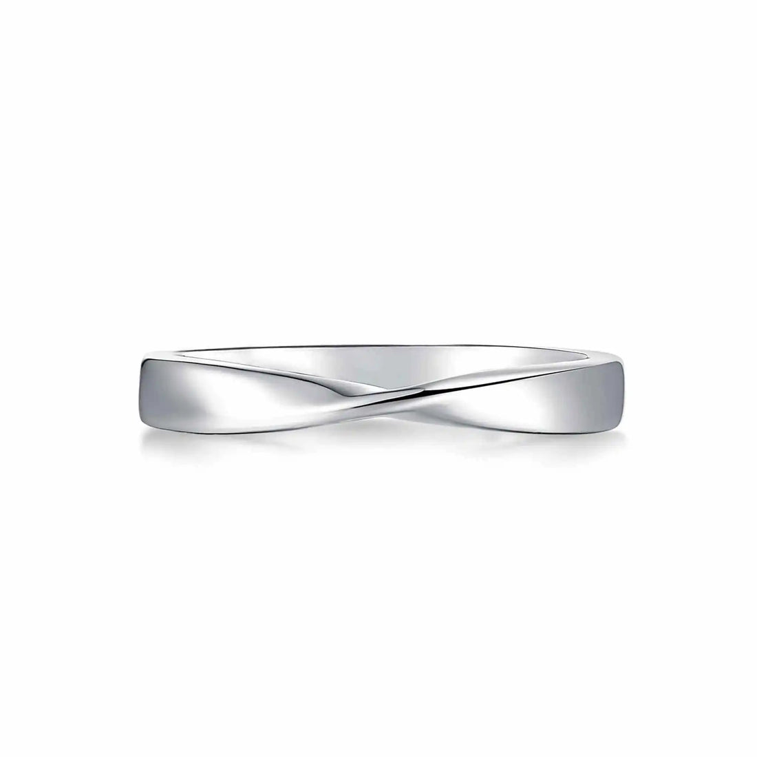 unisex mobius ring in 925 silver 